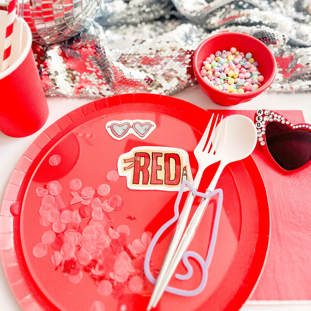 Taylor Swift Red Place Setting