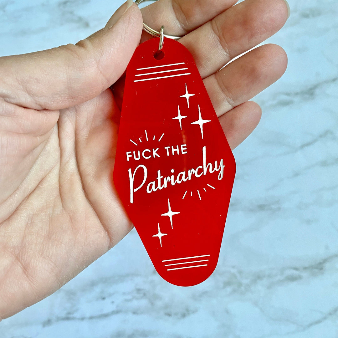 Taylor Swift Fuck the Patriarchy keychain